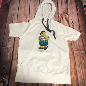 T-shirt hoodie with cute bear XL palm beach club